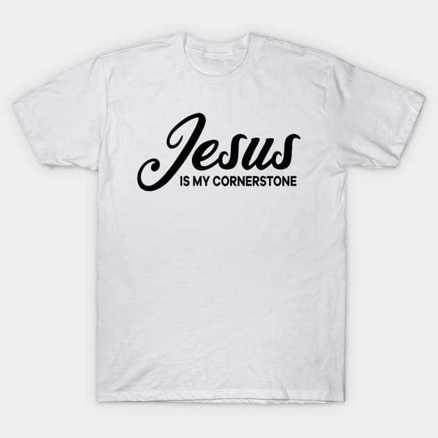 Jesus is my Cornerstone Christian T-Shirt by thelamboy